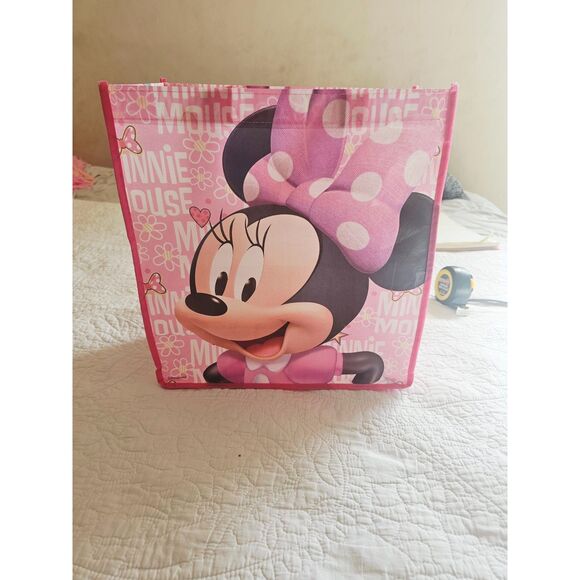 READ DESCRIPTION FREE Disney Minnie Mouse Gift Bag & Gold Glitter Ears Headband - Picture 11 of 11